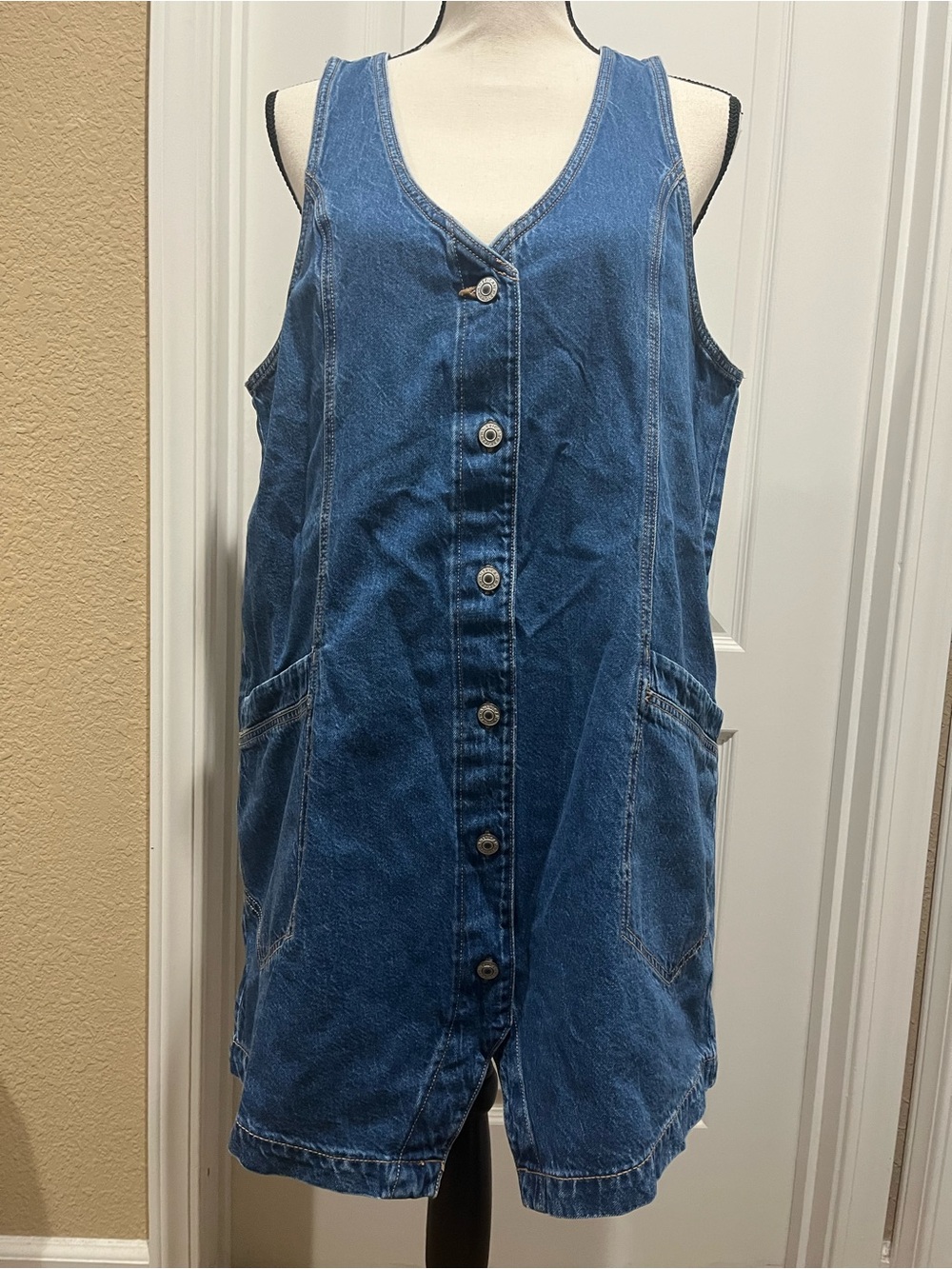AMERICAN EAGLE DENIM JUMPER DRESS - Picture 2 of 11